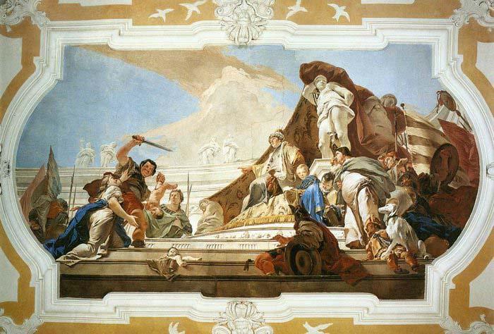TIEPOLO, Giovanni Domenico The Judgment of Solomon oil painting image